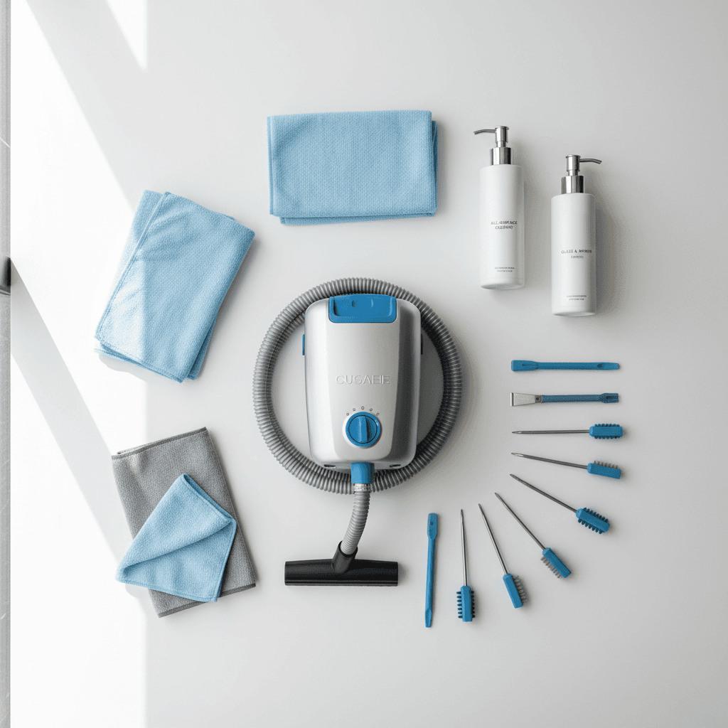 Professional deep cleaning equipment and eco-friendly cleaning solutions