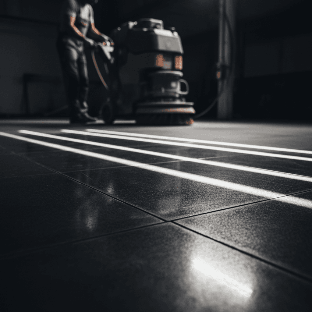 Professional floor polishing service